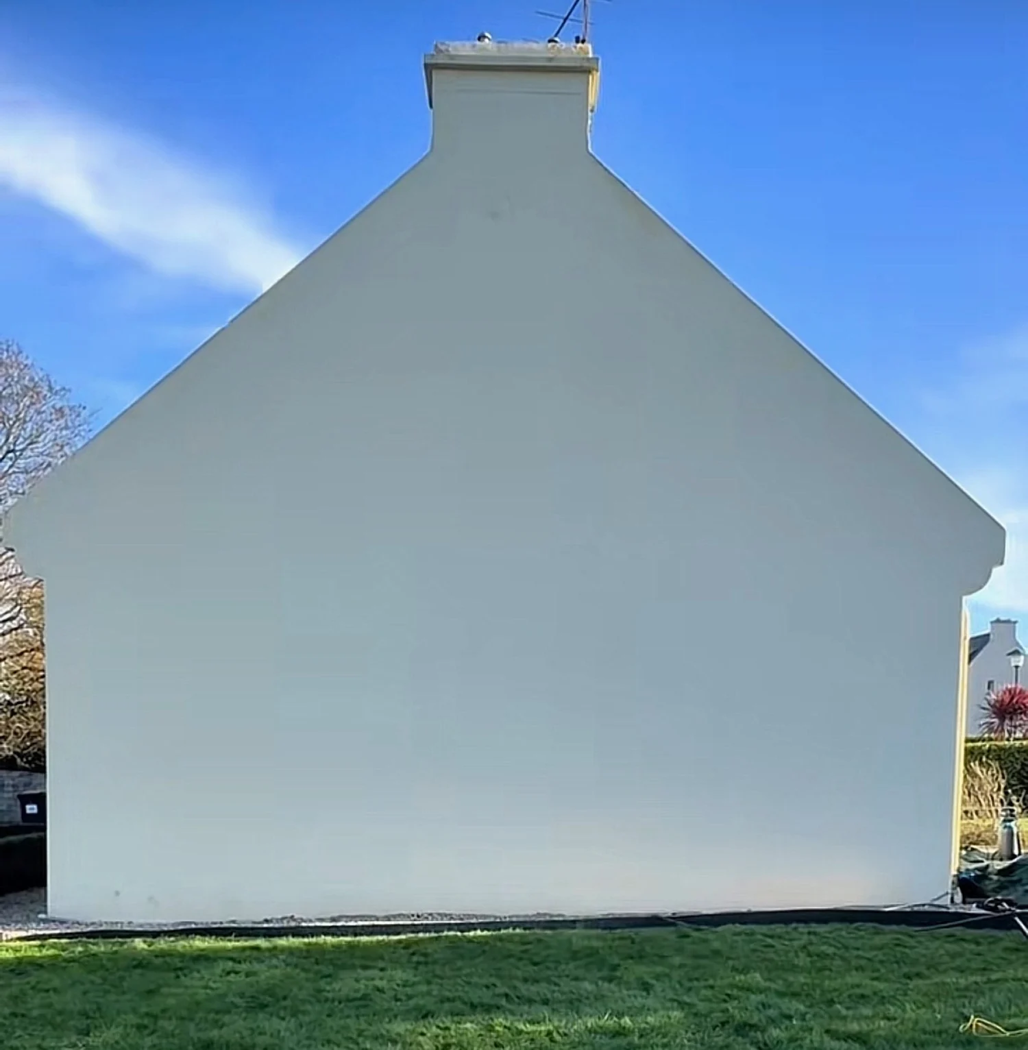 Façade propre après nettoyage