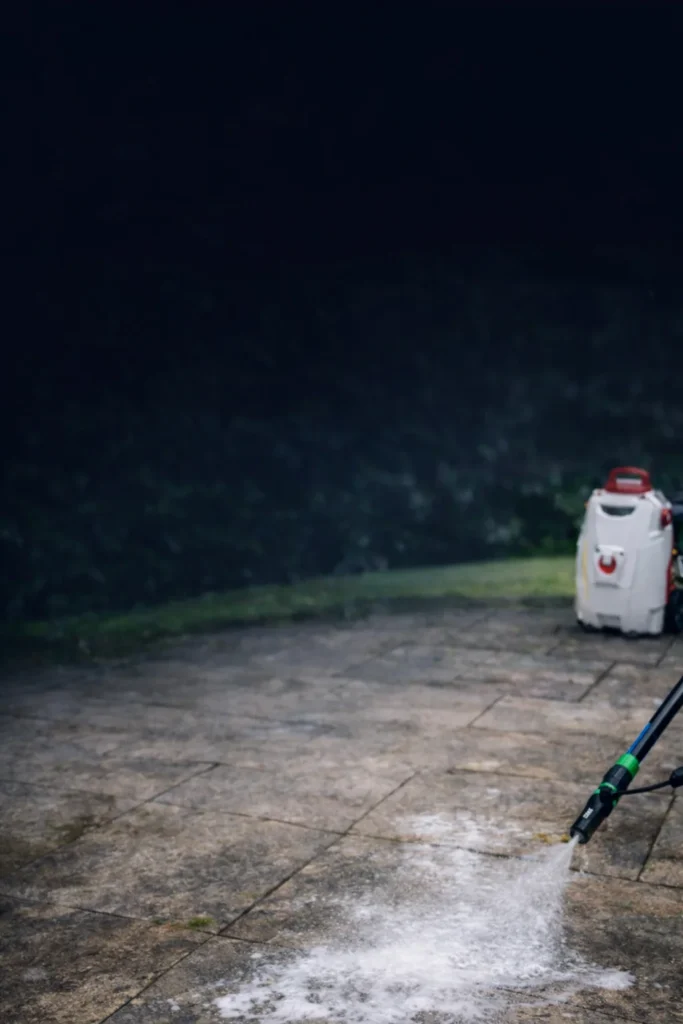 Nettoyage basse pression terrasse