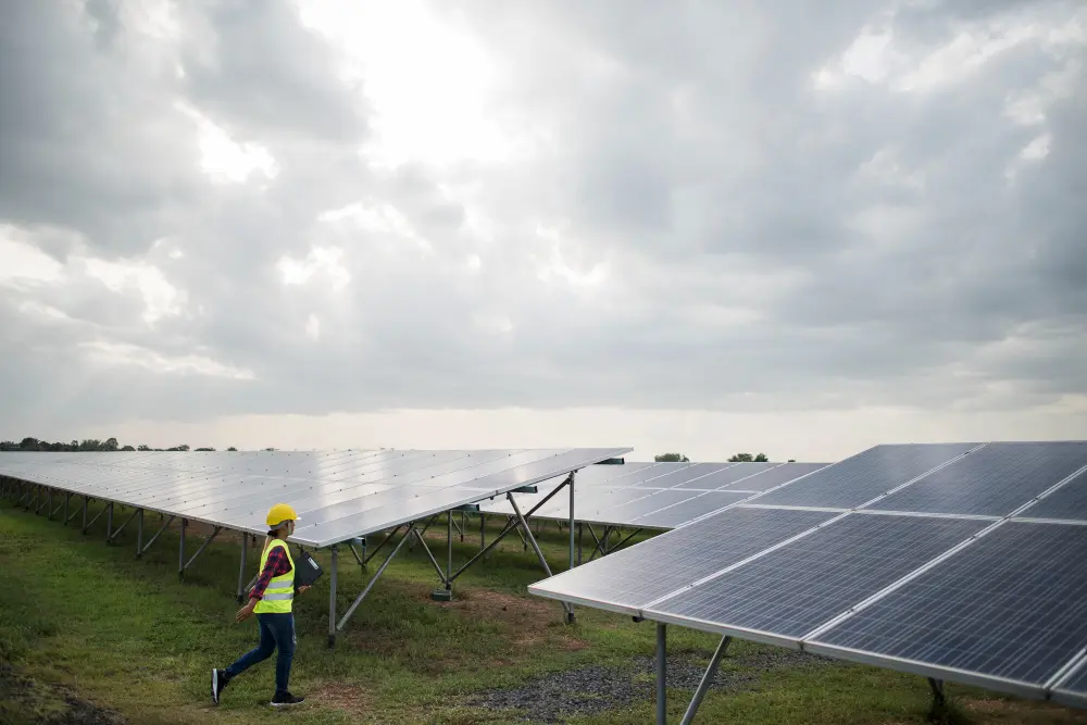 ferme de panneau solaire